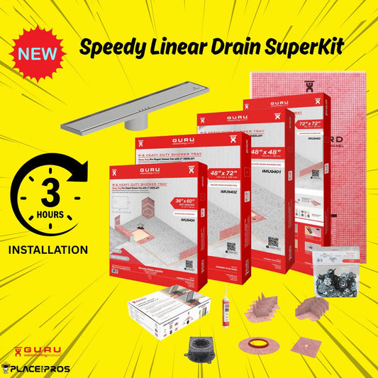GURU Speedy Superkit for Linear Drains