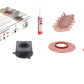 GURU Shower Linear Drain Superkit 49-1/2"x71-1/2" PVC with Drain - SKU: ISU0022