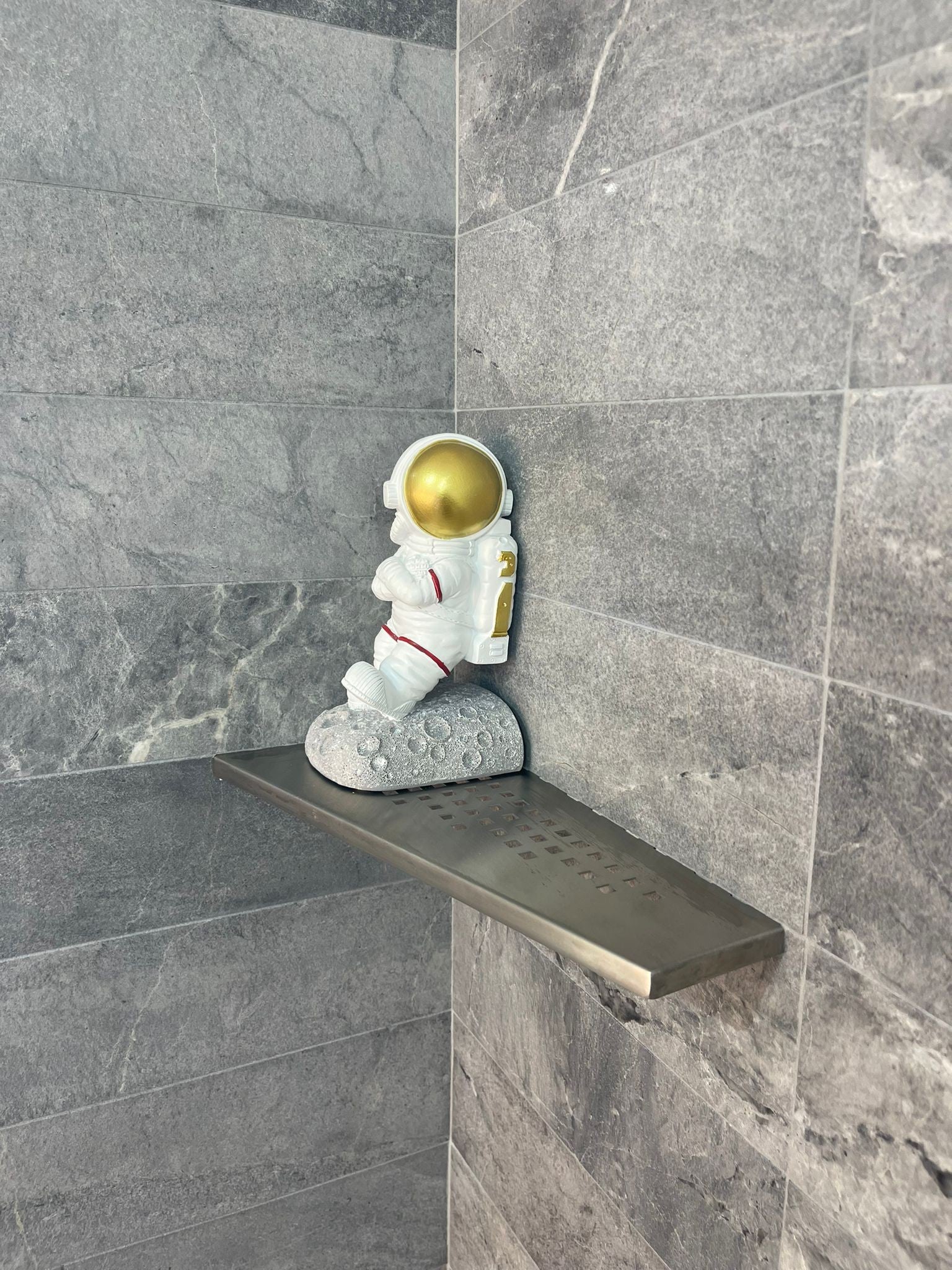 新政 Evolux Plus Trapezoid Asim Shower Shelf - Stainless Steel