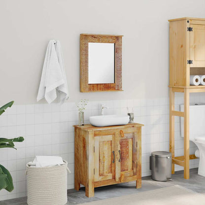 Bathroom Furniture Set Various Natural Wood Shades Solid Mango Wood