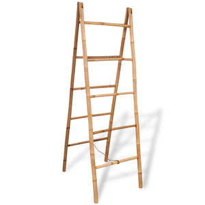 Towel Rack Brown Bamboo Medium Durable Bamboo Towel Rack