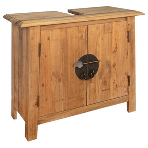 Bathroom Furniture Set Natural wood Solid pine wood Medium