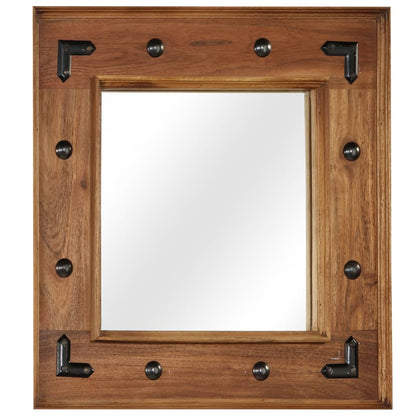 Mirror Brown Solid acacia wood, glass, powder-coated steel Medium