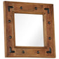 Mirror Brown Solid acacia wood, glass, powder-coated steel Medium