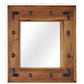 Mirror Brown Solid acacia wood, glass, powder-coated steel Medium