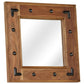 Mirror Brown Solid acacia wood, glass, powder-coated steel Medium