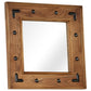 Mirror Brown Solid acacia wood, glass, powder-coated steel Medium