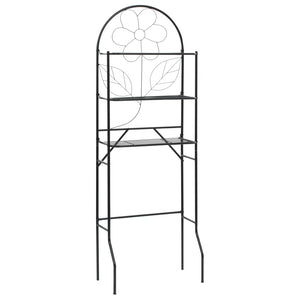 Toilet Rack Black Steel Standard Toilet Rack Rectangular