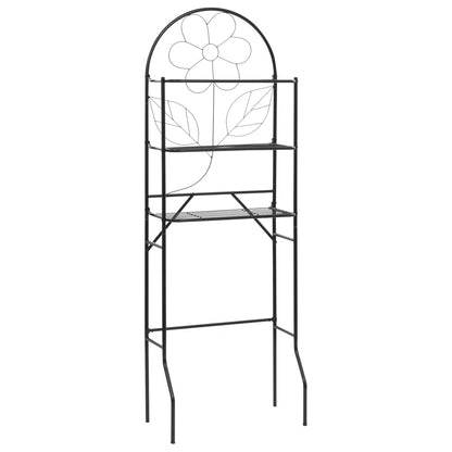 Toilet Rack Black Steel Standard Toilet Rack Rectangular