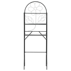 Toilet Rack Black Steel Standard Toilet Rack Rectangular