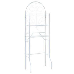 Toilet Rack White Steel Toilet Rack Rectangular Contemporary