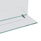 Wall Mirror Transparent Tempered Glass 7.9 x 15.7 in