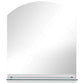 Wall Mirror Transparent Toughened Glass 11.8 x 19.7 in
