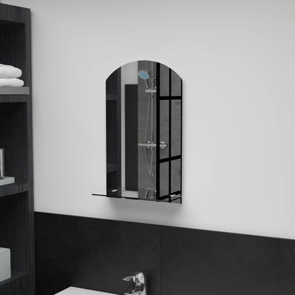 Wall Mirror Transparent Toughened Glass 11.8 x 19.7 in