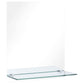 Wall Mirror Transparent Tempered Glass 7.9 x 15.7 in Mirror