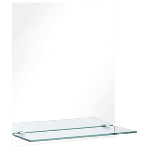 Wall Mirror Transparent Tempered Glass 7.9 x 15.7 in Mirror
