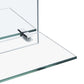 Wall Mirror Transparent Tempered Glass 7.9 x 15.7 in Mirror