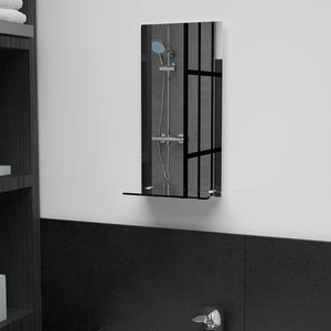 Wall Mirror Transparent Tempered Glass 7.9 x 15.7 in Mirror