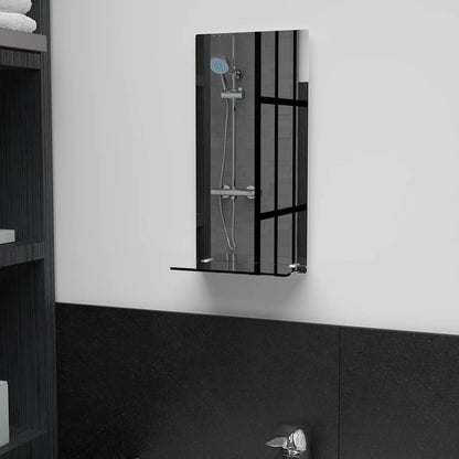 Wall Mirror Transparent Tempered Glass 7.9 x 15.7 in Mirror
