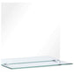 Wall Mirror Transparent Tempered Glass 11.8 x 11.8 in