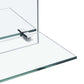 Wall Mirror Transparent Tempered Glass 11.8 x 11.8 in