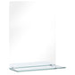 Wall Mirror Transparent Tempered Glass 11.8 x 19.7 in Wall Mirror