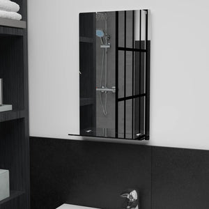 Wall Mirror Transparent Tempered Glass 11.8 x 19.7 in Wall Mirror