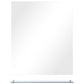 Wall Mirror Transparent Tempered Glass 19.7x23.6 in