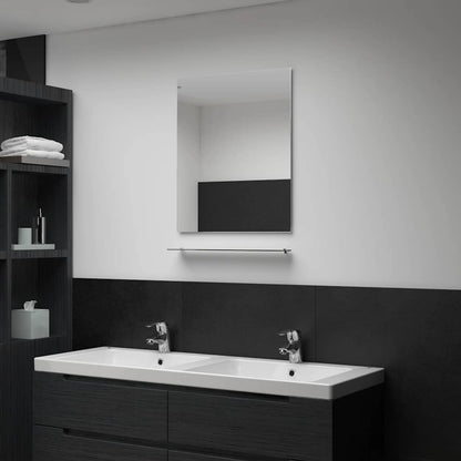 Wall Mirror Transparent Tempered Glass 19.7x23.6 in