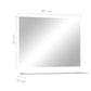 Wall Mirror See-Through Tempered glass 31.5 x 23.6 in Simple