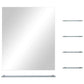Wall Mirror Silver Tempered Glass 19.7 x 23.6 in Wall Mirror
