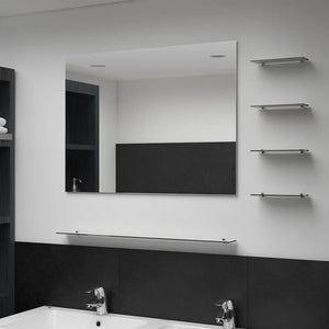 Wall Mirror Silver Tempered glass 31.5 x 23.6 in Storage