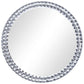 Wall Mirror Silver Acrylic crystal, toughened glass Medium