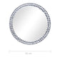 Wall Mirror Silver Acrylic crystal, toughened glass Medium