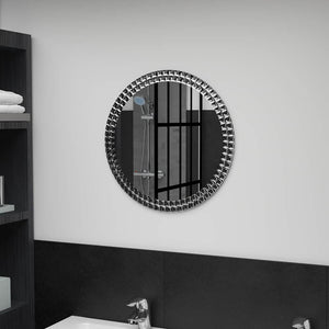 Wall Mirror Silver Acrylic crystal, toughened glass Medium