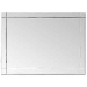 Wall Mirror Transparent Glass Medium Decorative Inlays