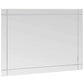 Wall Mirror Transparent Glass Medium Decorative Inlays