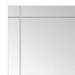 Wall Mirror Transparent Glass Medium Decorative Inlays