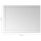 Wall Mirror Transparent Glass Medium Decorative Inlays