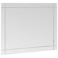 Wall Mirror Transparent Glass 31.5 x 23.6 in Minimalistic