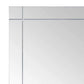 Wall Mirror Transparent Glass 31.5 x 23.6 in Minimalistic