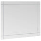 Wall Mirror Silver Glass 39.4 x 23.6 in Wall Mounting
