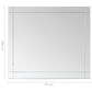 Wall Mirror Silver Glass 39.4 x 23.6 in Wall Mounting