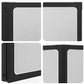 Shower Bath Screen Wall 55.5 x 52.0" 3 Panels Foldable