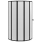 Shower Bath Screen Wall 55.1 x 66.1" 7 Panels Foldable with Towel Rack