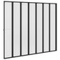 Shower Bath Screen Wall 55.1 x 66.1" 7 Panels Foldable with Towel Rack
