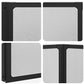 Shower Bath Screen Wall 55.1 x 66.1" 7 Panels Foldable with Towel Rack
