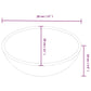 Wash Basin White 11.0x11.0x3.9" Ceramic