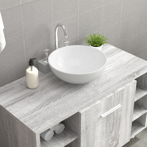 Wash Basin White 11.0x11.0x3.9" Ceramic