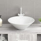 Wash Basins 2 pcs White 16.5x16.5x5.5" Ceramic